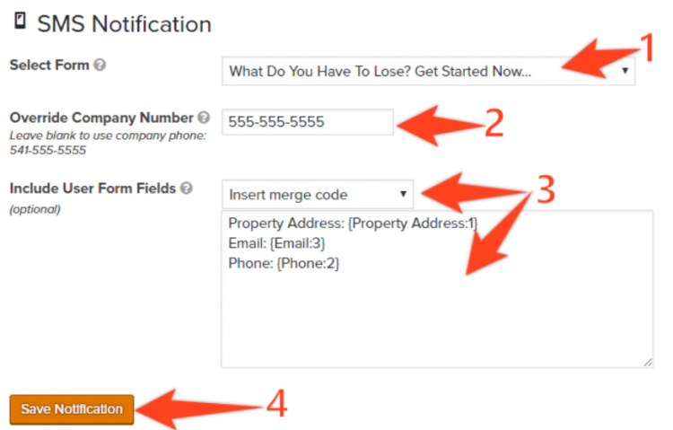 mener des notifications par sms avec des sites immobiliers