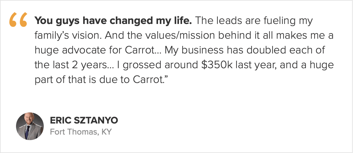 Témoignage immobilier carotte