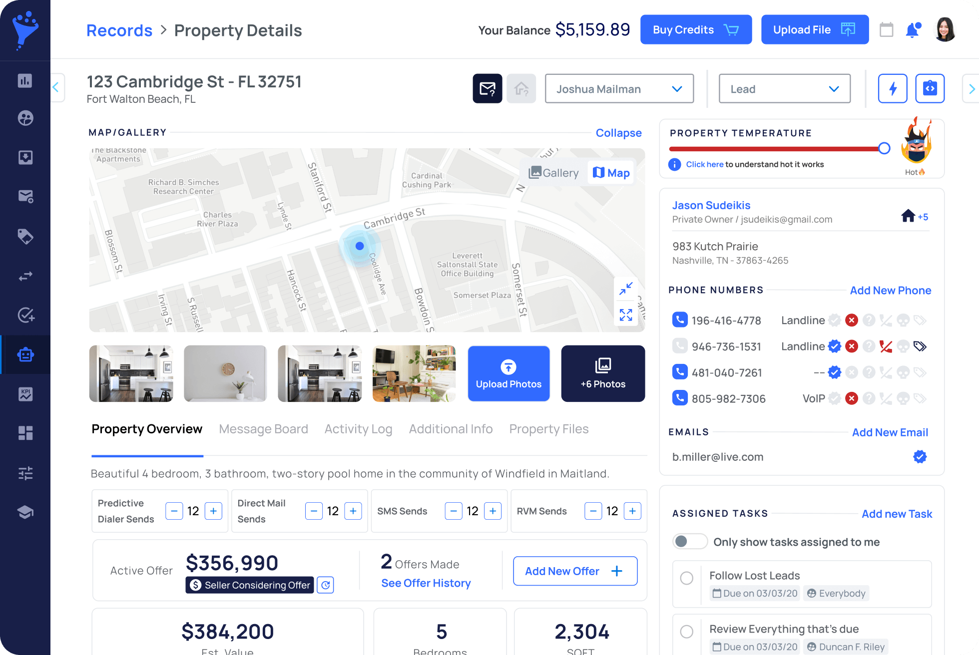 REISift صورة لصفحة تفاصيل الممتلكات