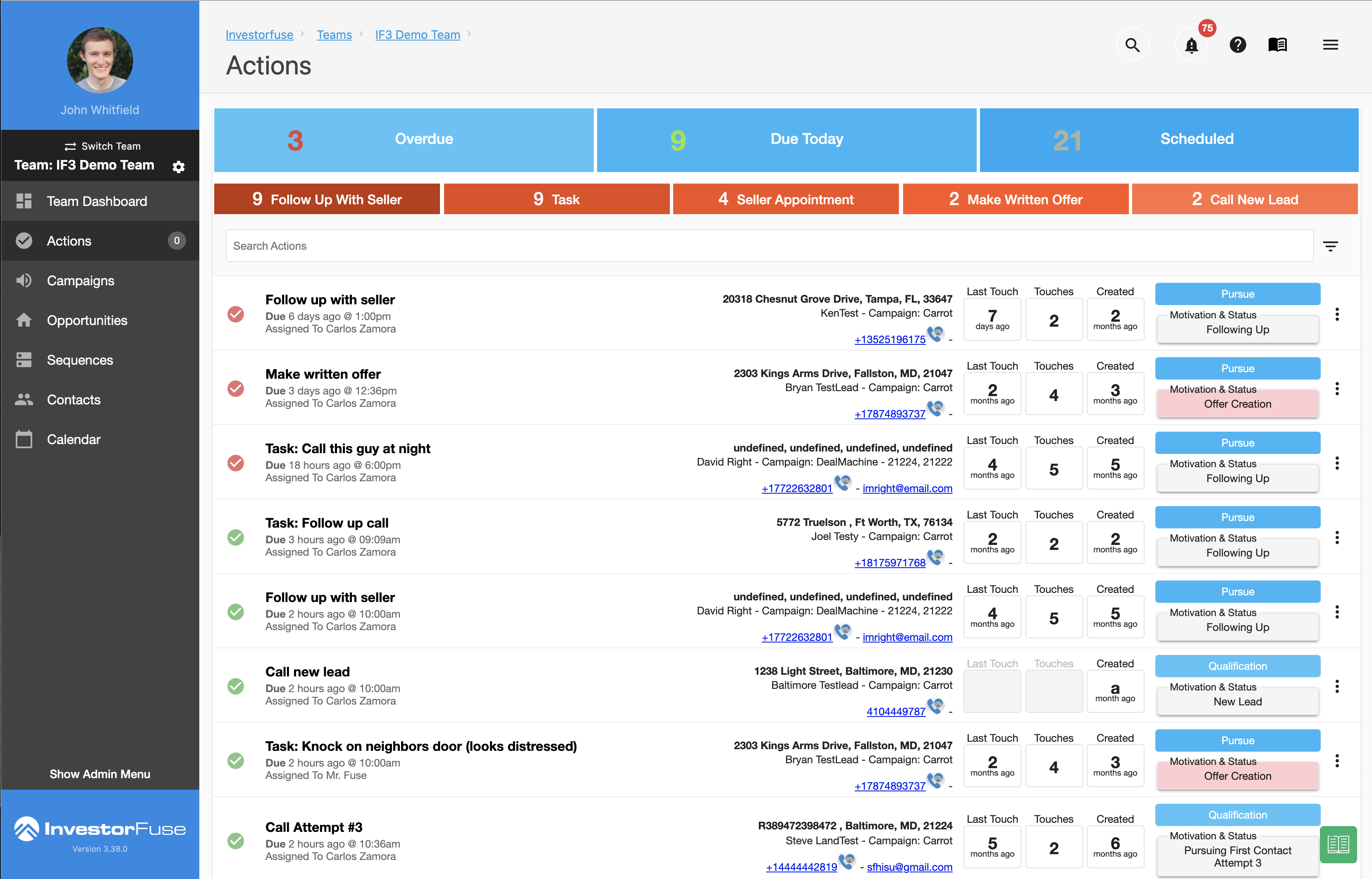 InvestorFuse: نظام تحويل رئيسي لفرق اقتناء REI