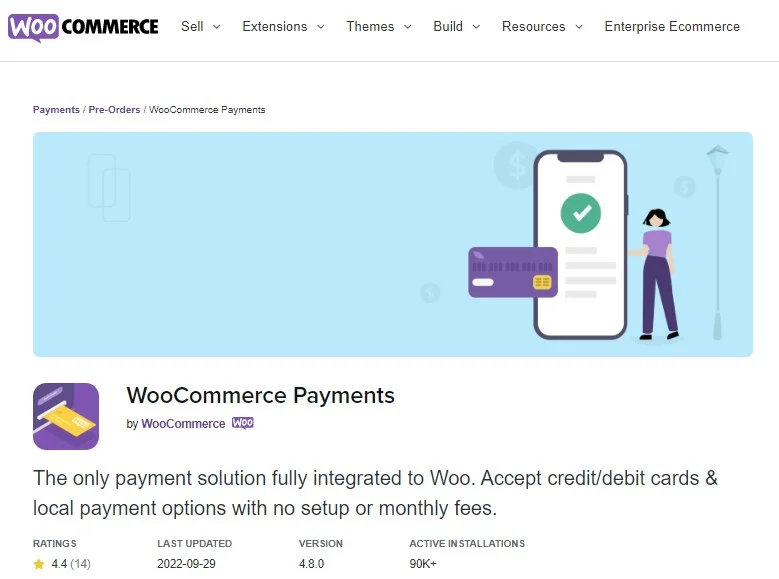 การเปรียบเทียบ WooCommerce กับ Squarespace เกี่ยวกับเกตเวย์การชำระเงิน