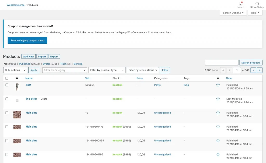 การเปรียบเทียบ WooCommerce กับ Squarespace เกี่ยวกับการจัดการผลิตภัณฑ์