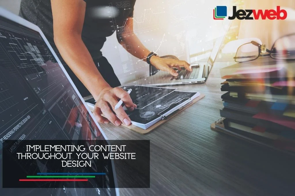Implementing content throughout your website design