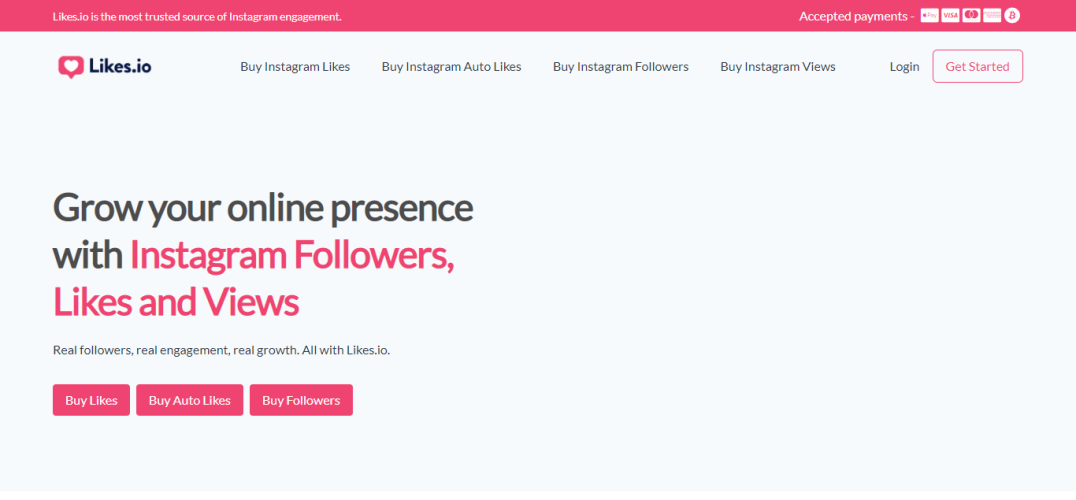 Likes.io - Instagram-Werbedienste