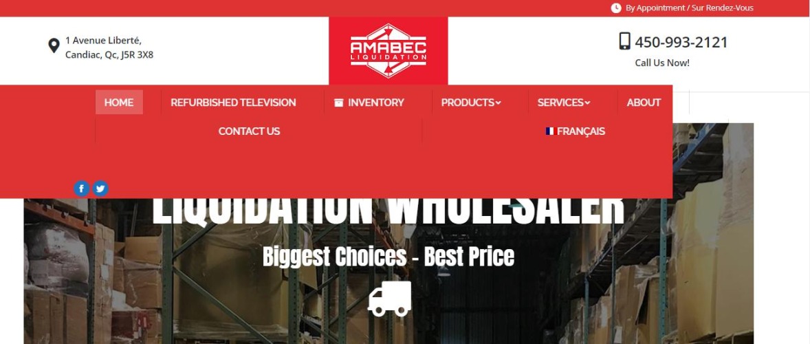 Amabec Liquidation Store in Edmonton