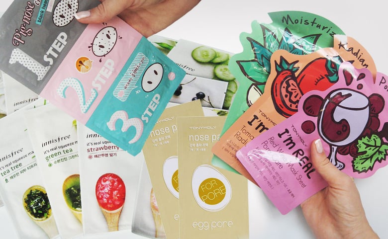 masques coréens pour le soin de la peau