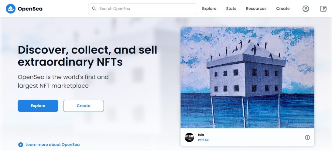 OpenSea-NFTマーケットプレイス