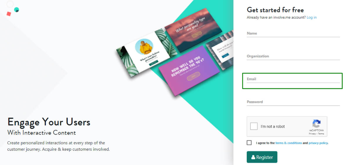 웹사이트 등록 양식