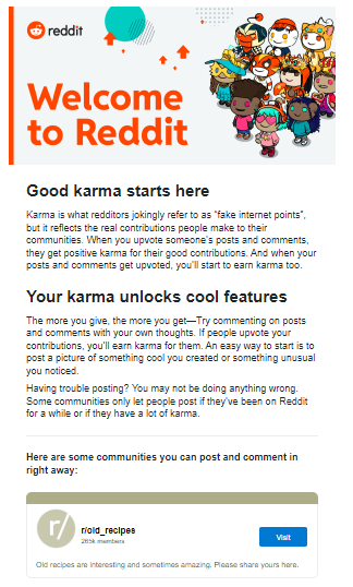 추천 이메일 예시