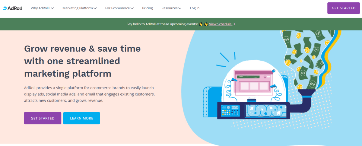 adroll-page d'accueil