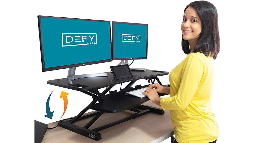 Defy Desk Adjustable Standing Desk Converter