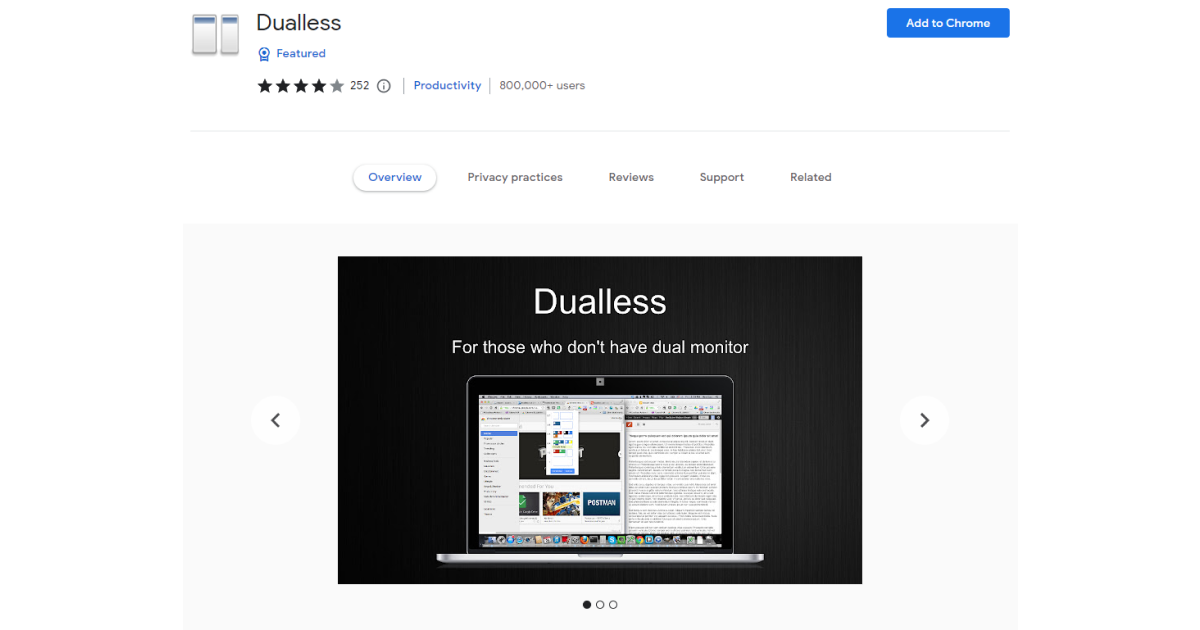 dualless-chrome-extensão