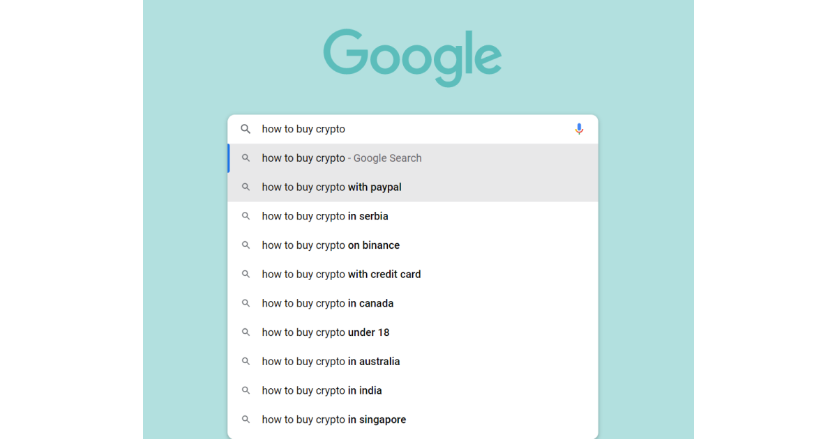 consulta de pesquisa do google