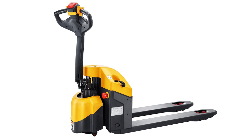 SOVAN 的 48 英寸 x27 英寸全电动托盘千斤顶卡车 3300 磅帽