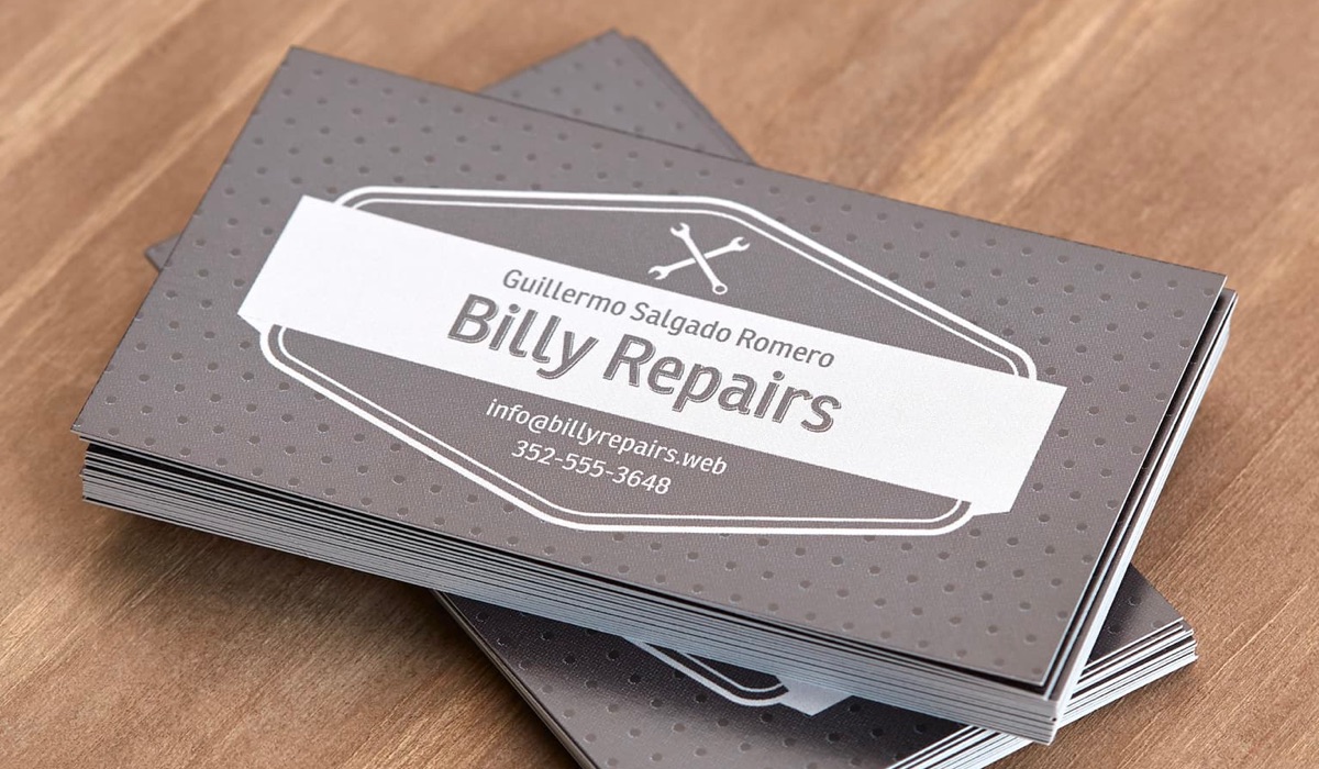 นามบัตรที่ทำด้วย Vistaprint