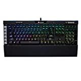 Corsair K95 RGB 铂金机械游戏键盘 - 6 个可编程宏键 - USB 直通和媒体控制 - 最快的 Cherry MX 速度 - RGB LED 背光 - 黑色饰面