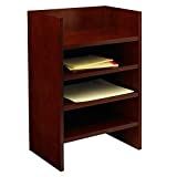 Mayline Mira 办公桌，中号樱桃木贴面