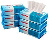 BalanceFrom 多用途 100% 无香味棉纸巾柔软干性面部棉湿巾，适用于敏感肌肤，白色（6 件装）