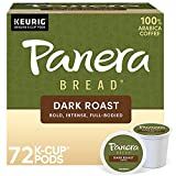 Panera Bread 黑烤咖啡，Keurig 单份单份咖啡 K 杯豆荚，72 粒