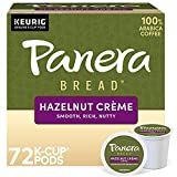 Panera Bread Hazelnut Creme，单份咖啡 K 杯豆荚，风味咖啡，72 粒