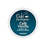 Cafe Escapes，Cafe Vanilla 咖啡饮料，单份 Keurig K 杯豆荚，96 粒（4 盒 24 粒豆荚）