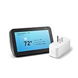 带有亚马逊智能插头的 Echo Show 5 木炭