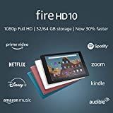 Fire HD 10 平板电脑（10.1' 1080p 全高清显示屏，32 GB）– 黑色（2019 年发布）