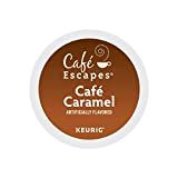 Cafe Escapes，Cafe Caramel 咖啡饮料，单份 Keurig K 杯豆荚，96 粒（4 盒 24 粒豆荚）