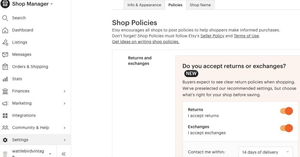 etsyのカスタマイズ