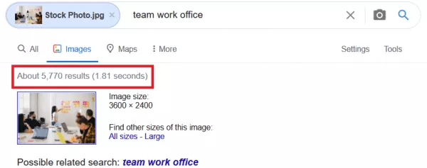 Ejemplo de búsqueda de imagen inversa