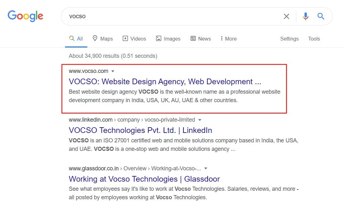 resultado da pesquisa de marca