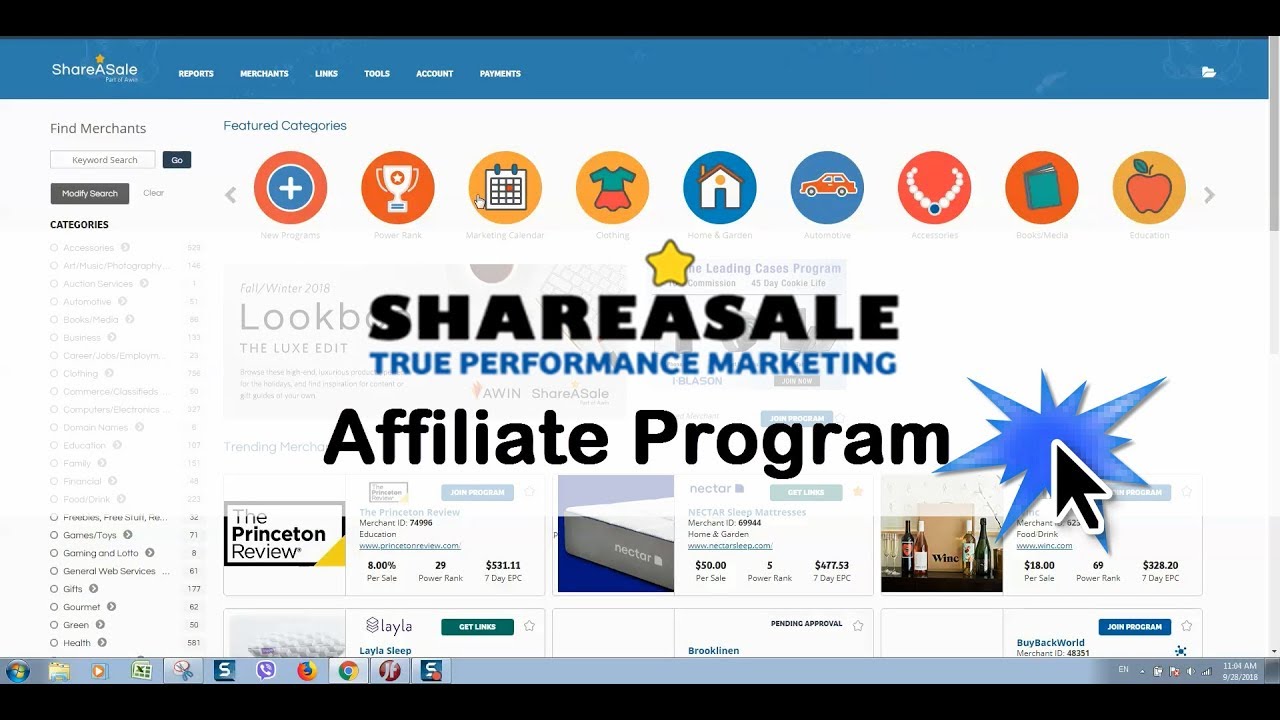 ShareASale affiliate