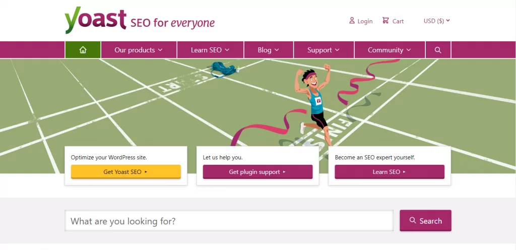 Yoast SEO mainpage
