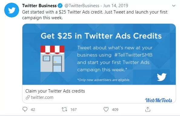  Twitter Ads Coupon Code $25 Credit