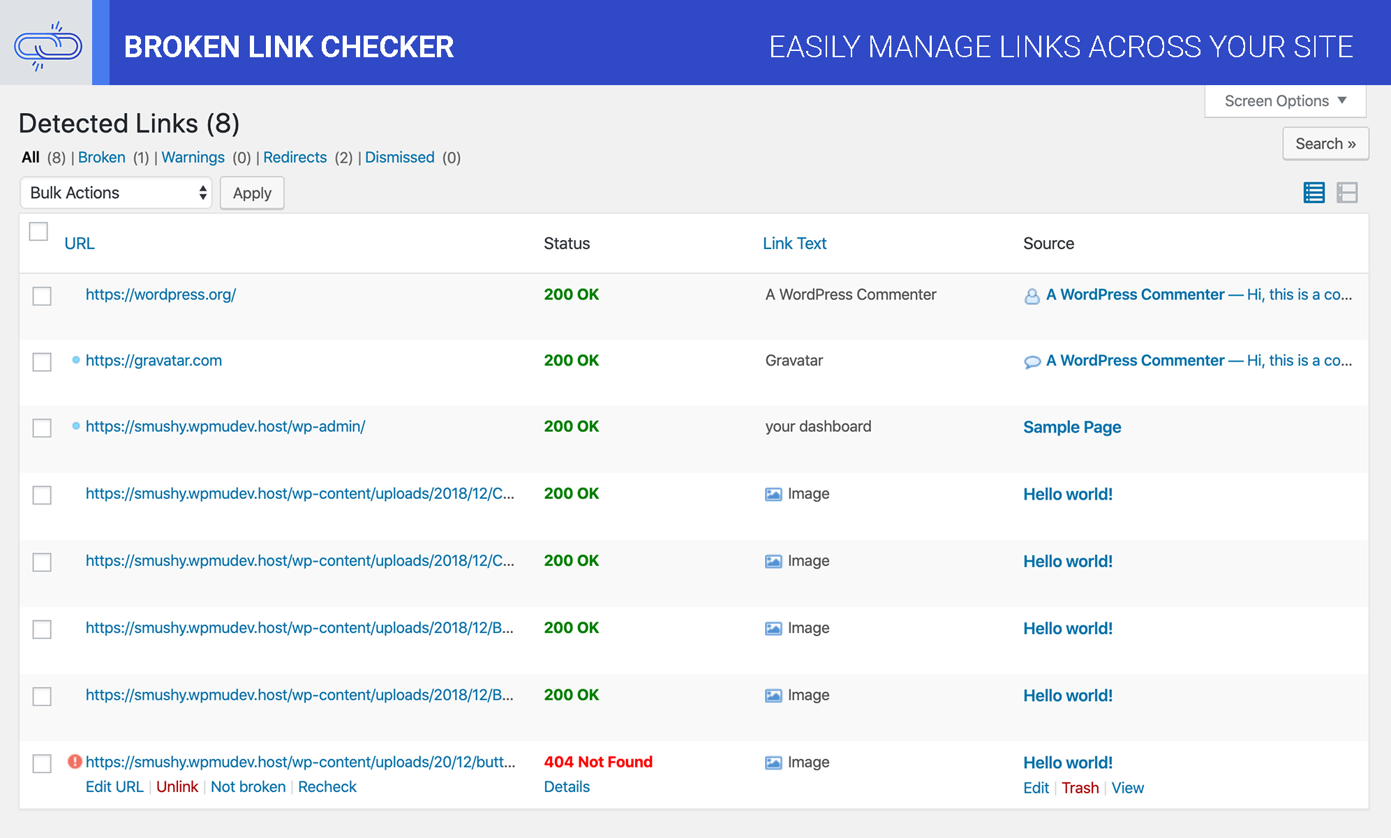 Broken Link Checker WordPress Plugins 