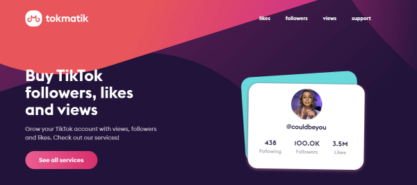 Tokmatik - cumpără like-uri auto tiktok