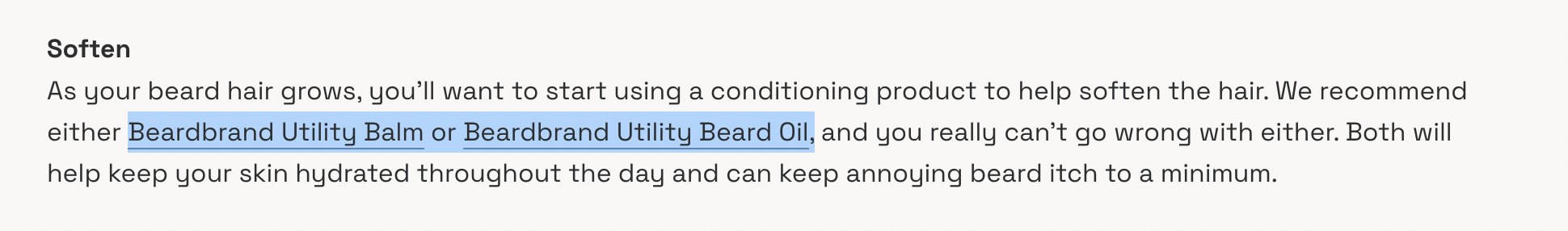 コンテンツでの製品プロモーション