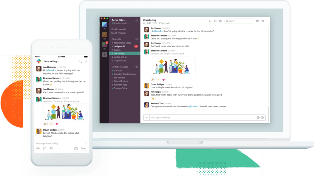 واجهة مستخدم Slack