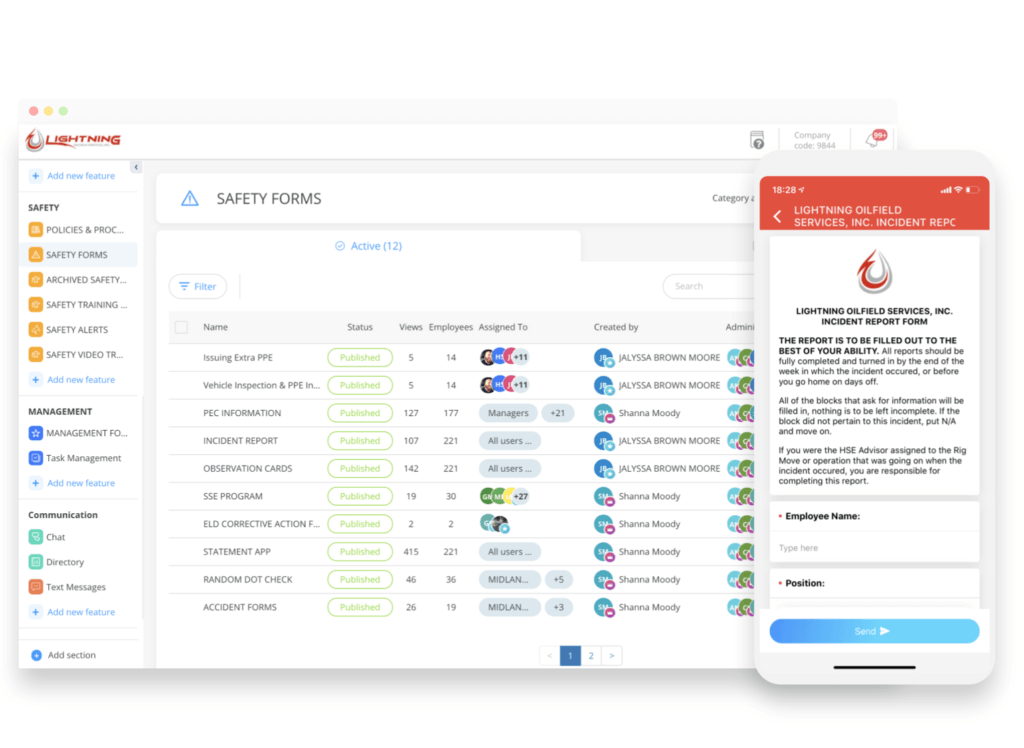 Software de Negócios de Petróleo e Gás