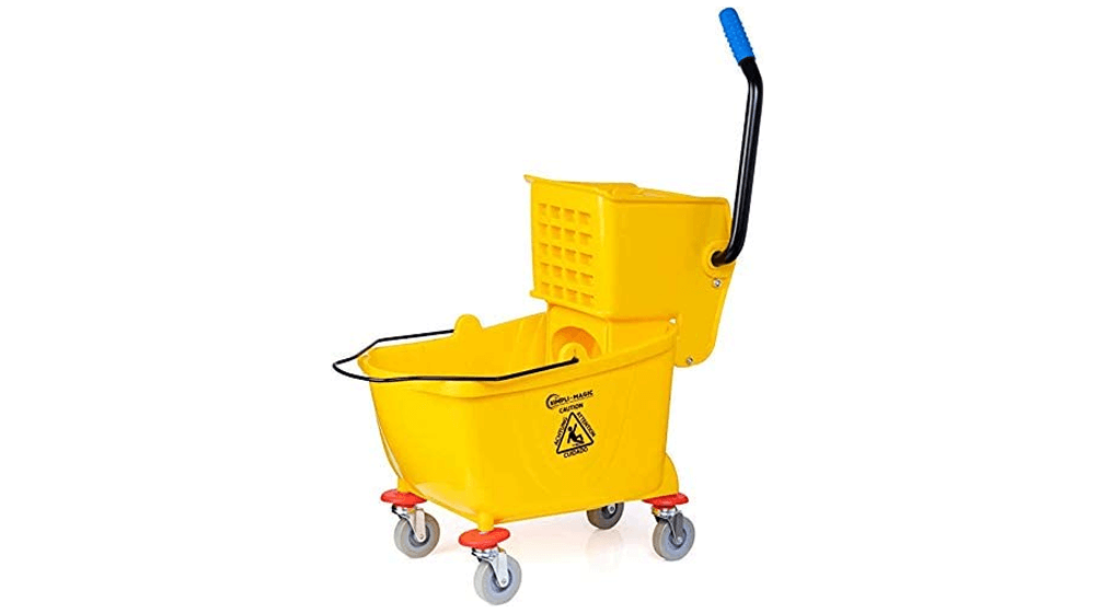 Simpli-Magic 79358 ถังเก็บฝุ่นเชิงพาณิชย์พร้อมเครื่องกดด้านข้าง