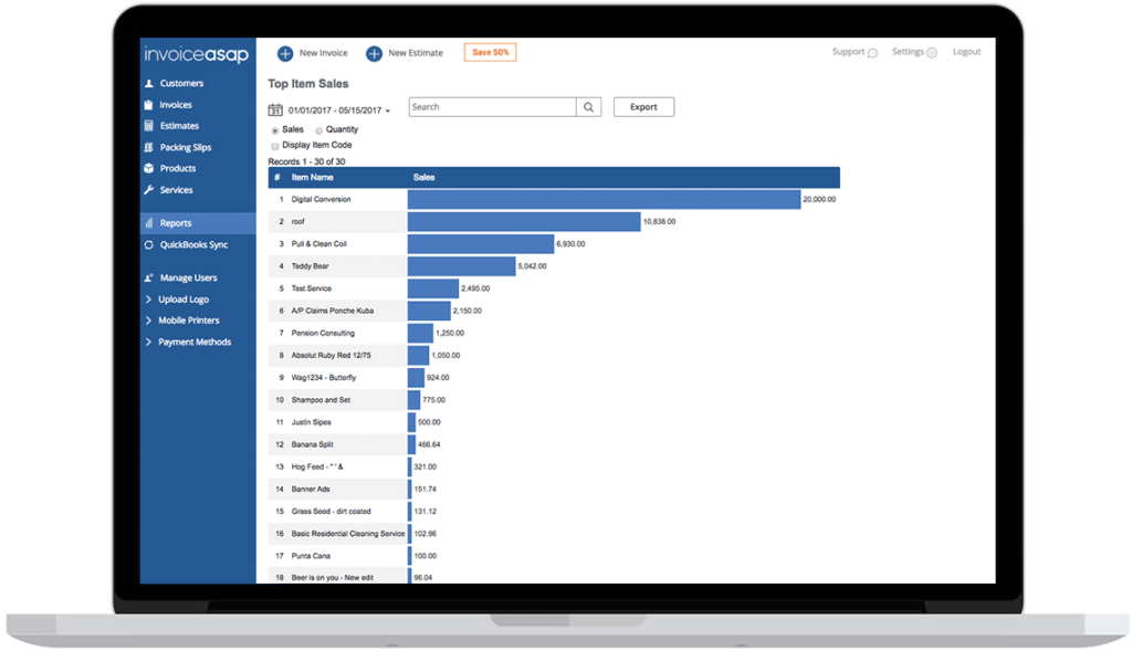 InvoiceASAP ソフトウェア