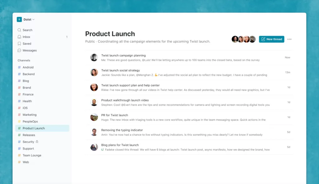 ツイスト ユーザー インターフェイス