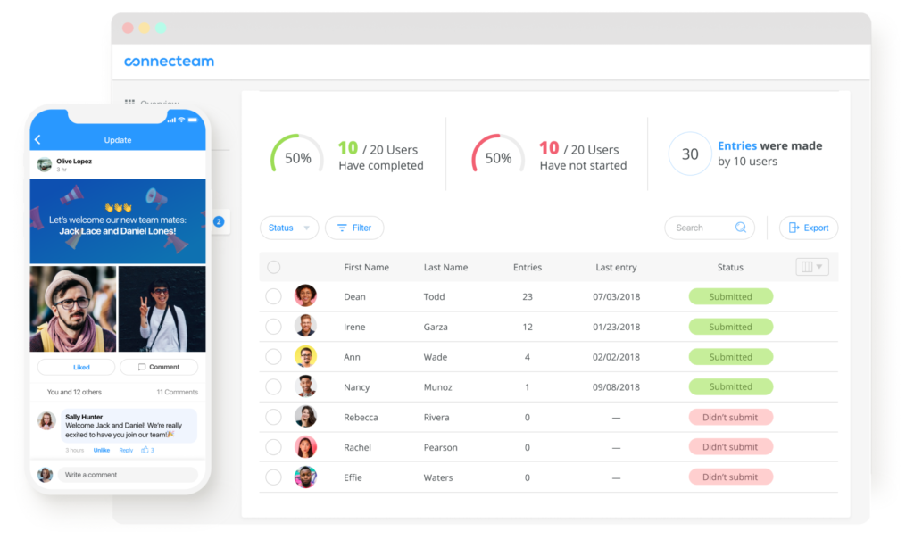 従業員コミュニケーションアプリ