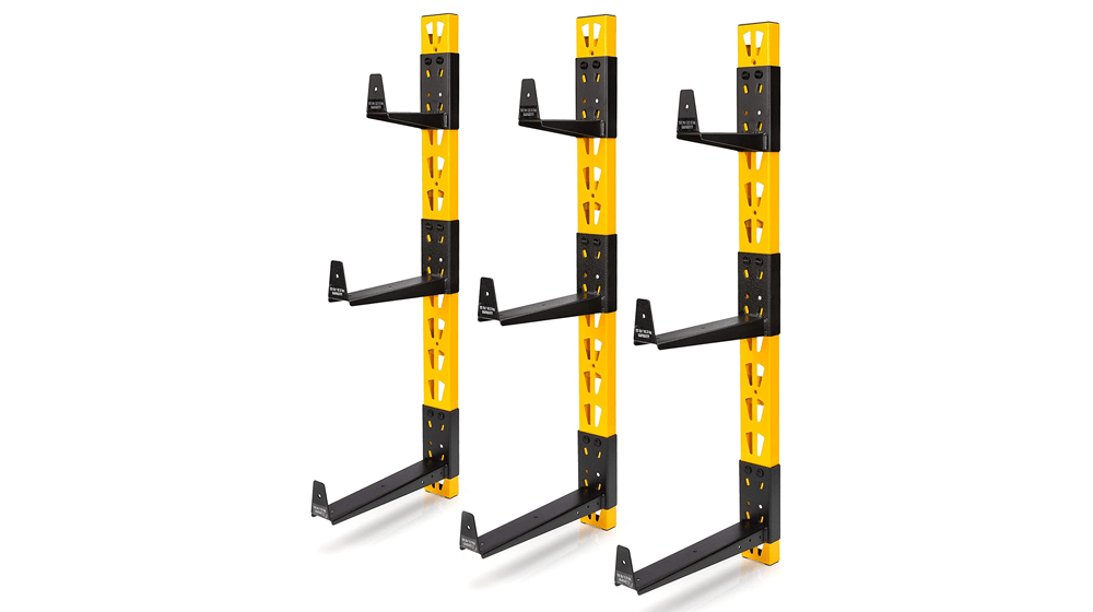 Dewalt 3-teiliges Kragarmregal zur Wandmontage für Werkstattregale, Aufbewahrung