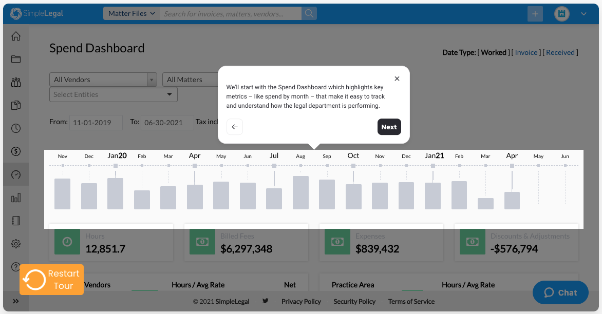 tutorial del producto captura de pantalla simplelegal