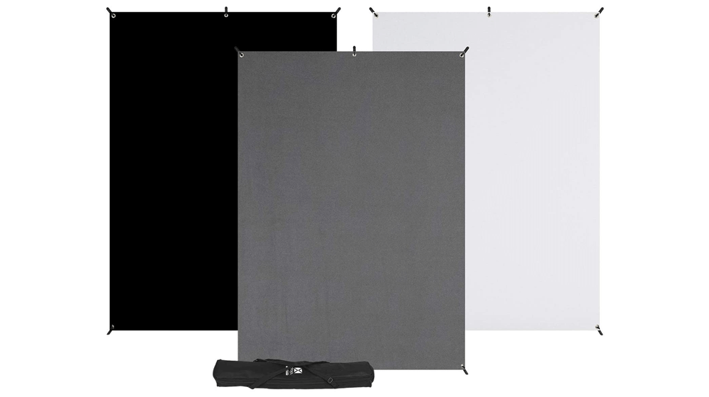 Westcott X-Drop Lot de 3 toiles de fond (12,7 x 17,8 cm) à assemblage rapide