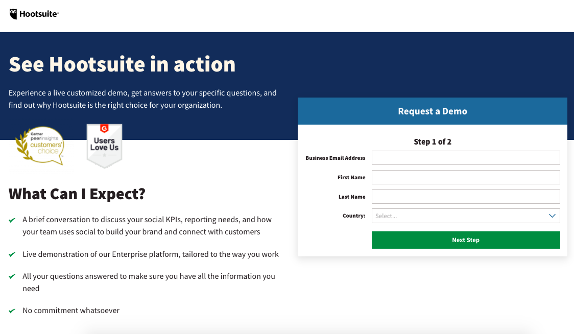 hootsuite التجريبي lp