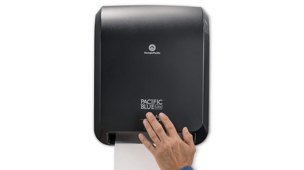 Dispensador de papel toalha sem toque automatizado de alta capacidade Pacific Blue Ultra 8" da GP PRO