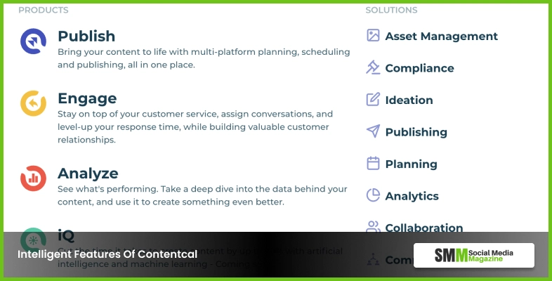 Contentcal的智能功能