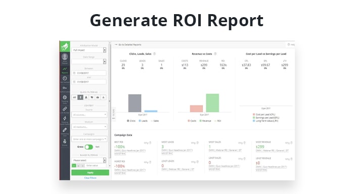 สร้างรายงาน ROI